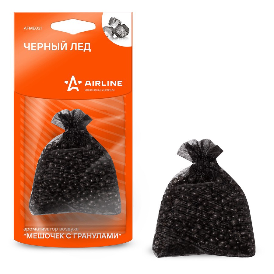 Ароматизатор подвесной (Черный лед) "AIRLINE" (мешочек с гранулами) - AIRLINE None None